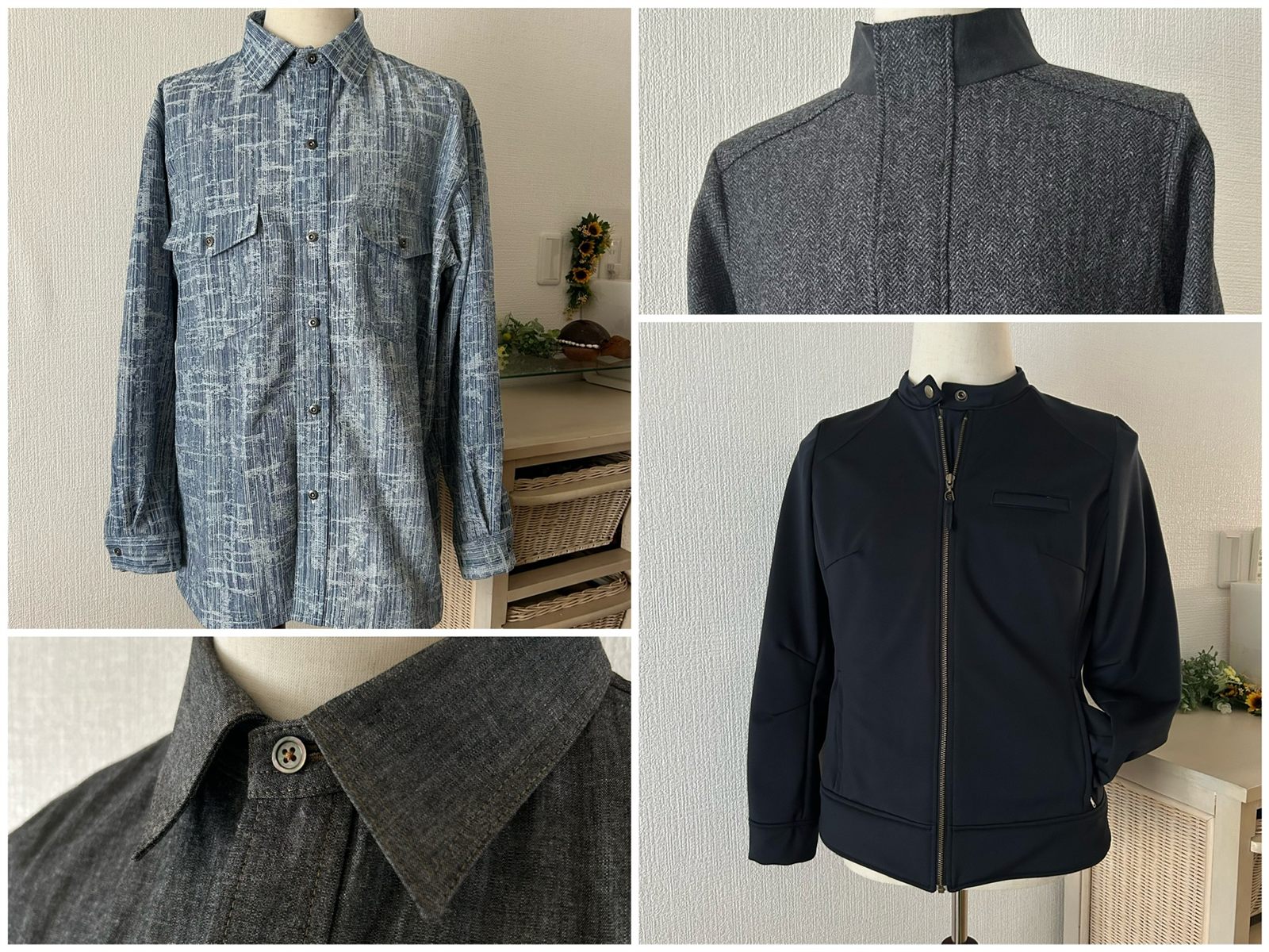 仕立てた洋裁作品